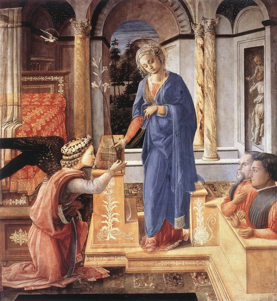 Annunciazione con due donatori inginocchiati - Galleria Nazionale d'Arte Antica, Rome